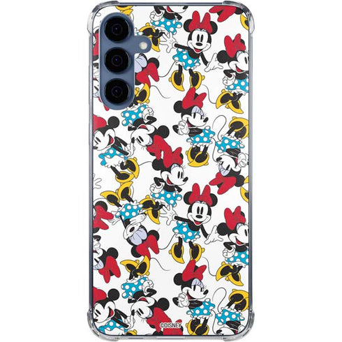 Disney Minnie Mouse Rockin Minnie Pattern Galaxy A35 5G Clear Case